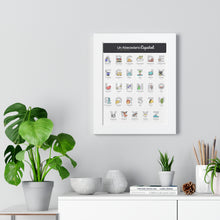 Load image into Gallery viewer, Un Abecedario Español Framed Poster