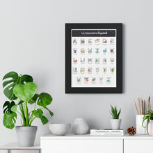 Load image into Gallery viewer, Un Abecedario Español Framed Poster