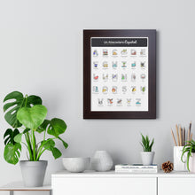 Load image into Gallery viewer, Un Abecedario Español Framed Poster