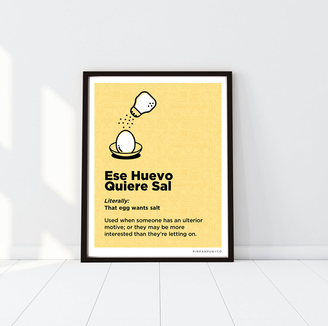 P+Co. Digital Print: Ese Huevo Quiere Sal